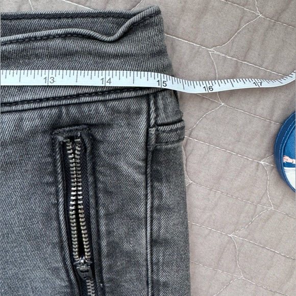Banana Republic Mid-Rise Skinny Zip Pocket Jeans Grey Size 28 - Picture 10 of 12